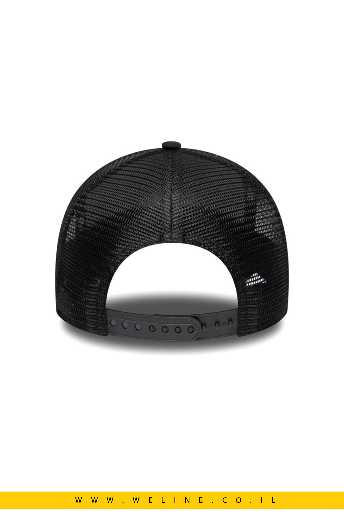 כובע New Era Cotton Patch Trucker – צבע שחור | יוניסקס