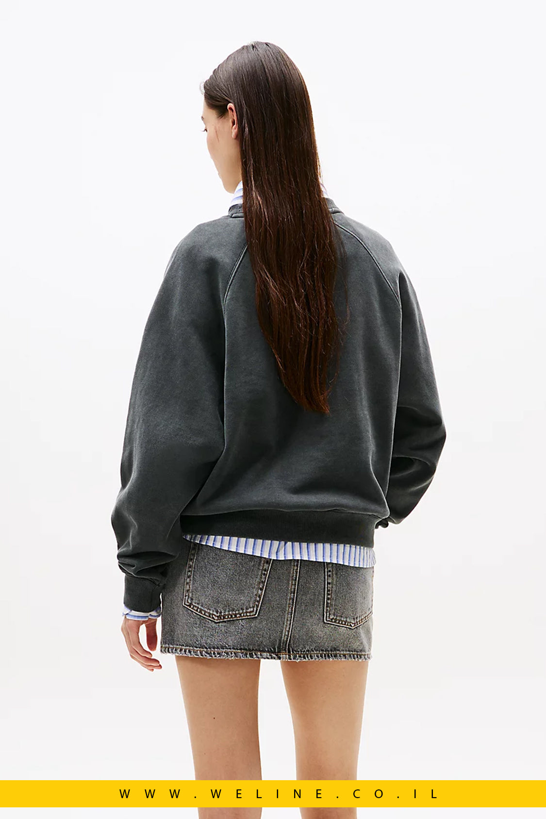 סווטשירט נשים עם לוגו אפליקציה בהדפס נמר – Tommy Jeans