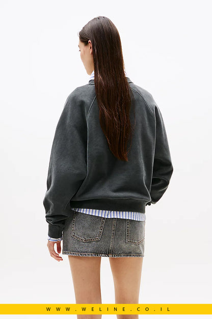 סווטשירט נשים עם לוגו אפליקציה בהדפס נמר – Tommy Jeans