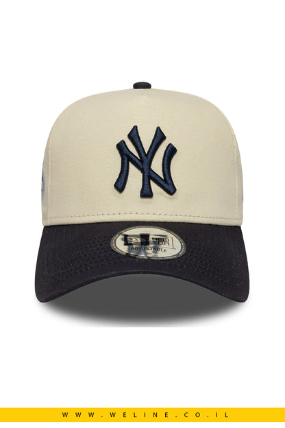 כובע New Era New York Yankees E-Frame – All Star Game Patch בצבע בז’ | Light Cream