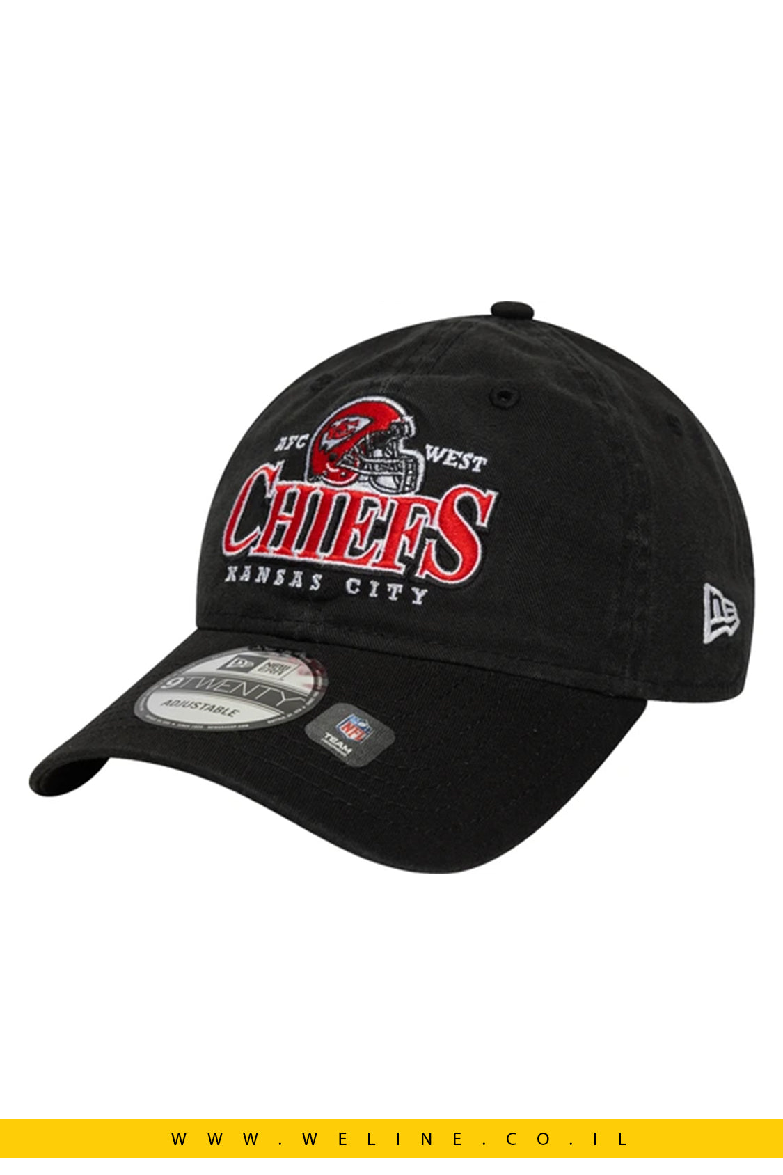 כובע New Era NFL Kansas City Chiefs Helmet 9TWENTY – שחור | יוניסקס