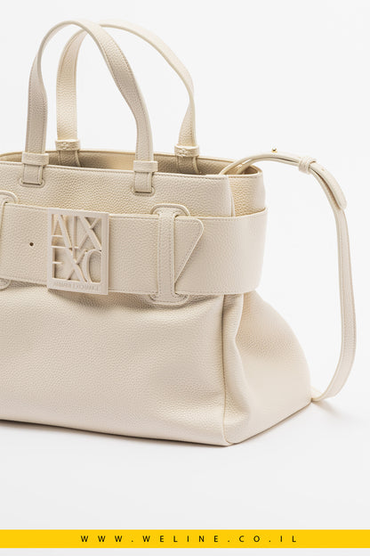 תיק שופר לבן Armani Exchange XW000285