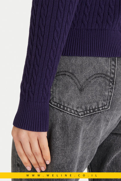 סוודר SLIM CABLE KNIT לנשים – Tommy Jeans