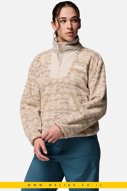 ג׳קט פליס מודפס לנשים – Sequoia Grove Printed Half Zip