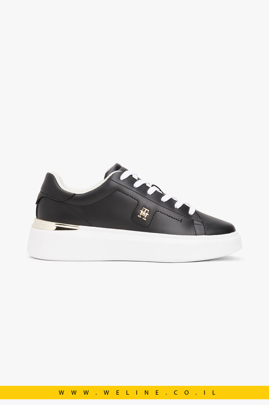 סניקרס נשים מעור עם מונוגרמת TH – Tommy Hilfiger
