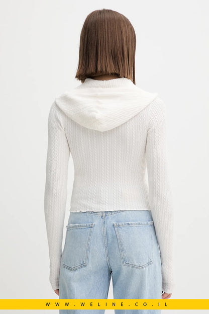 ג’אמפר Tommy Jeans לנשים עם קפוצ’ון