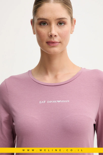 חולצת לונגסליב EA7 Emporio Armani – ורוד