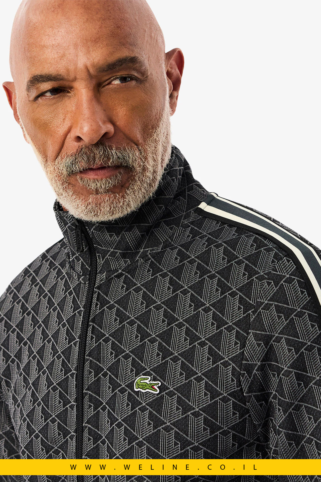 ג’קט ספורט Paris Zip-Up Jacquard לגברים Lacoste