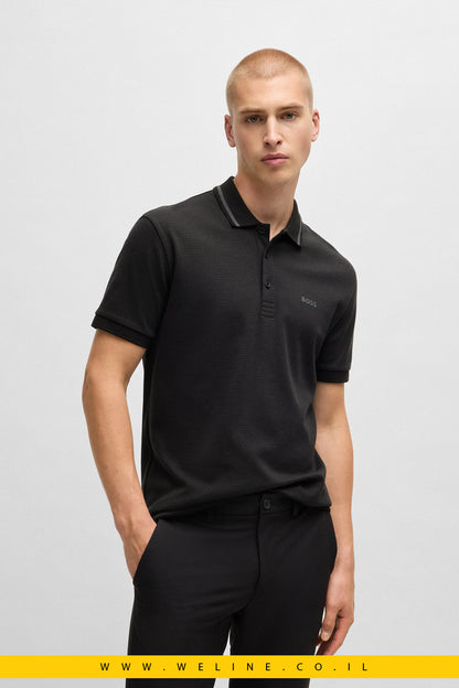 חולצת פולו מבד ג'קארד כותנה – PADDY POLO SHIRT