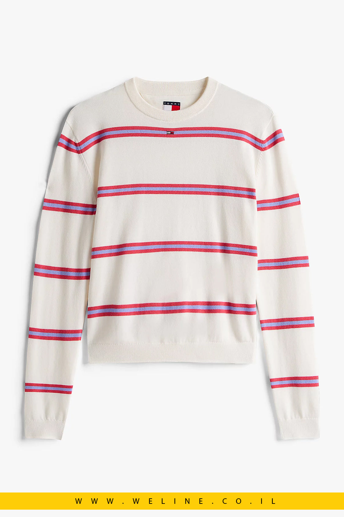 סוודר נשים עם דגל רקום – Tommy Jeans