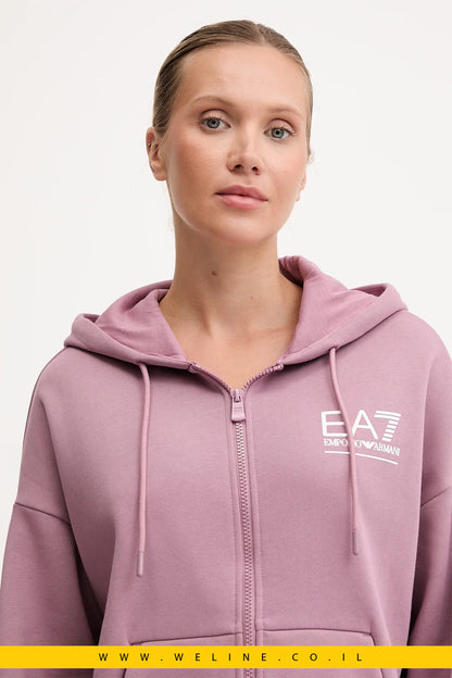 חליפת טרנינג לנשים EA7 Emporio Armani – ורוד | Armani Sustainability Values