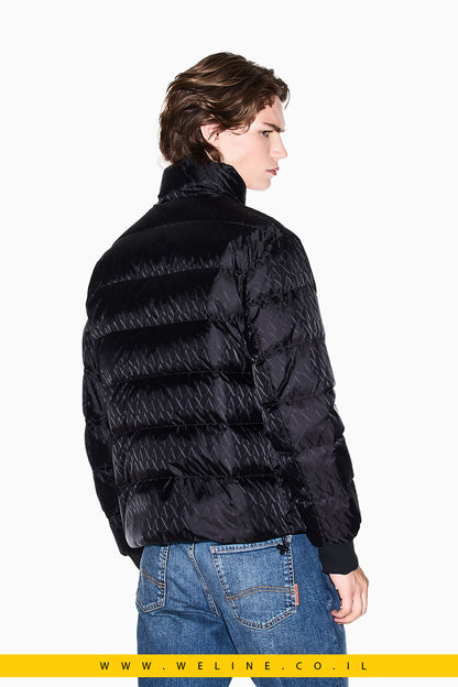 מעיל פאפר לגברים – דגם טון על טון עם לוגו A|X