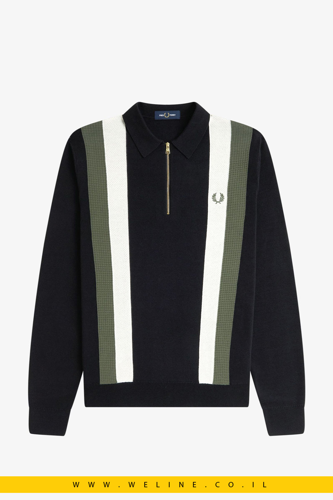 חולצת סריג רב־טקסטורות לגברים – Multi Texture LS Knitted Shirt