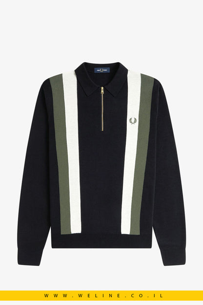 חולצת סריג רב־טקסטורות לגברים – Multi Texture LS Knitted Shirt