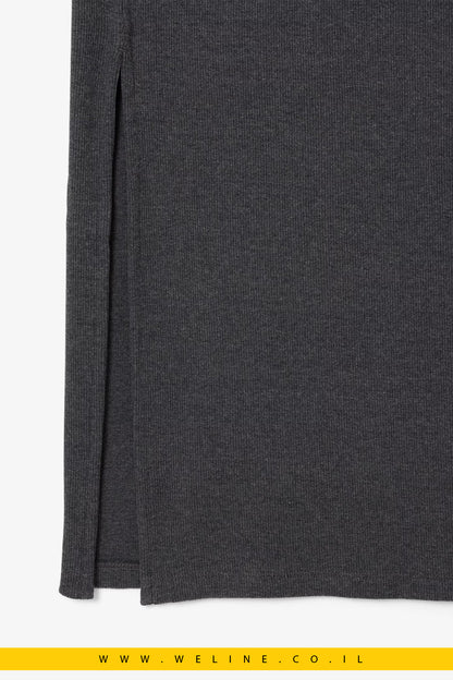 שמלת פולו כותנה ריב Slim Fit לנשים מבית Lacoste