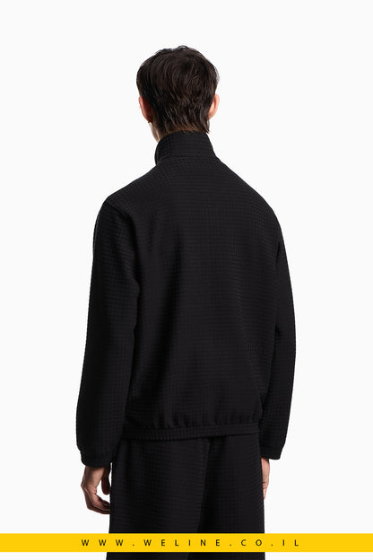 קפוצ'ון ASV עם רוכסן מלא מבד ג'אקארד תערובת ליאוסל