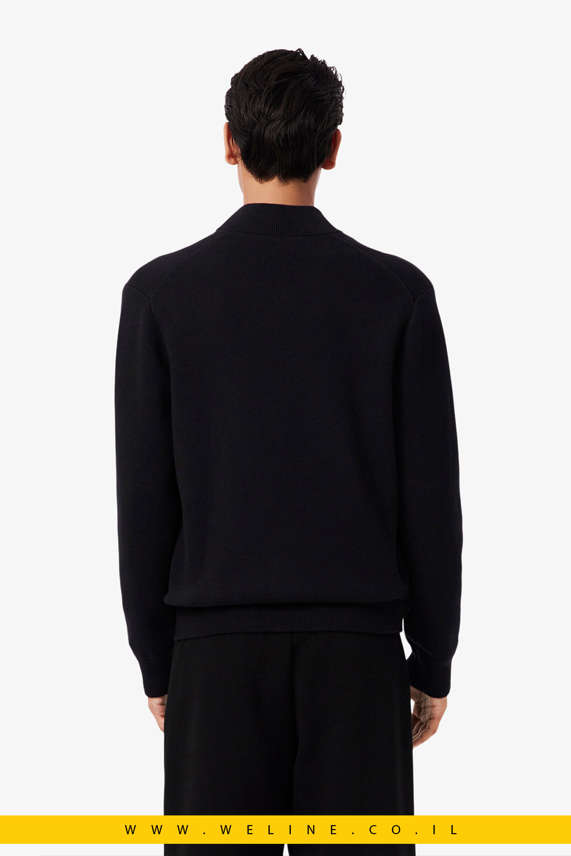 ג׳קט בומבר סרוג מכותנה וצמר – Lacoste