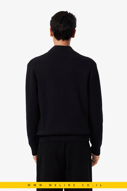 ג׳קט בומבר סרוג מכותנה וצמר – Lacoste