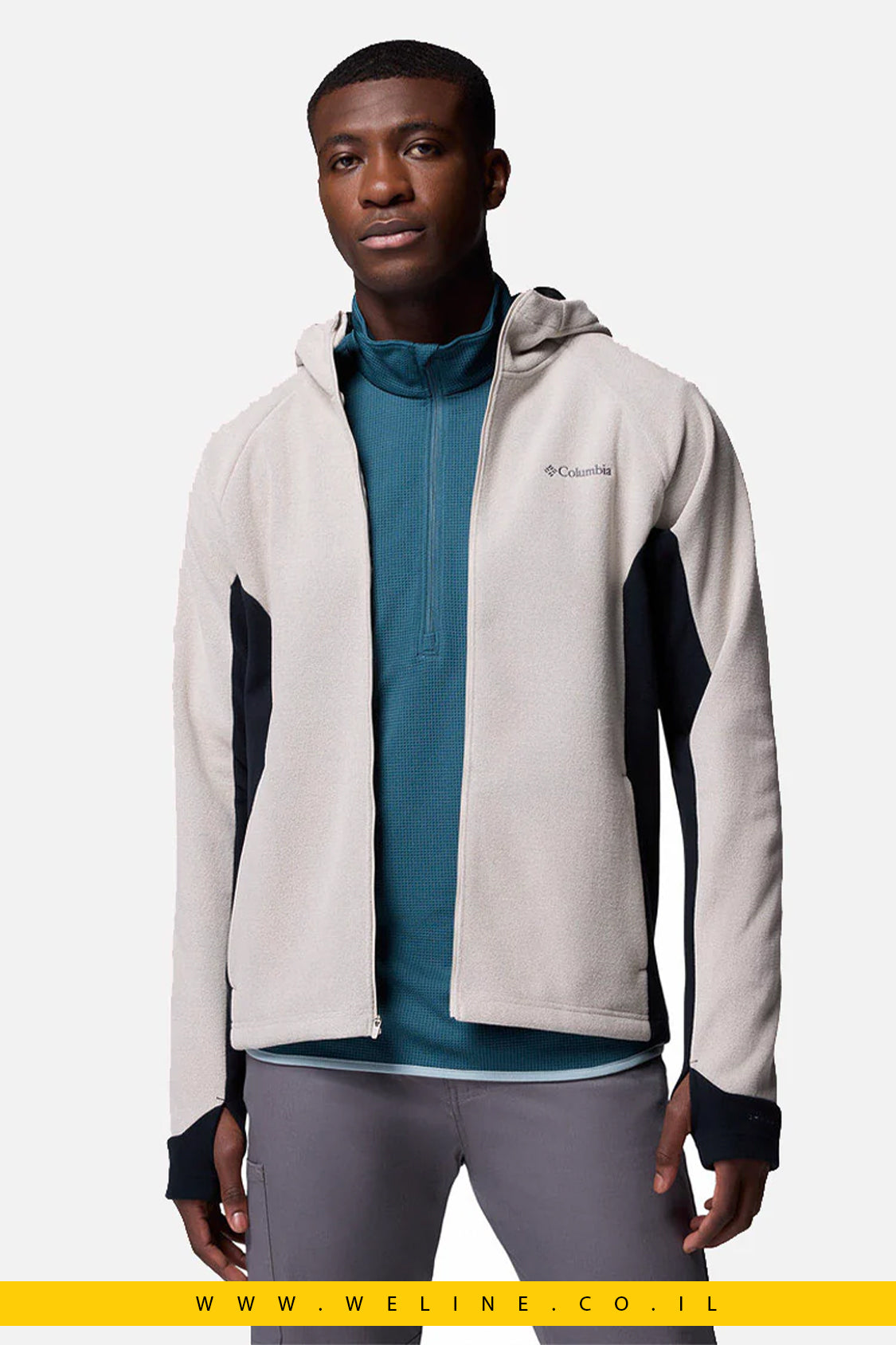 ג'קט ארוך עם כובע מובנה לגברים – Arctic Peak Hooded Full Zip