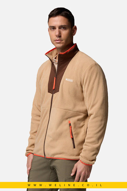 מעיל מיקרו־פליס לגברים – Sequoia Grove Full Zip בצבע Canoe/Tobacco