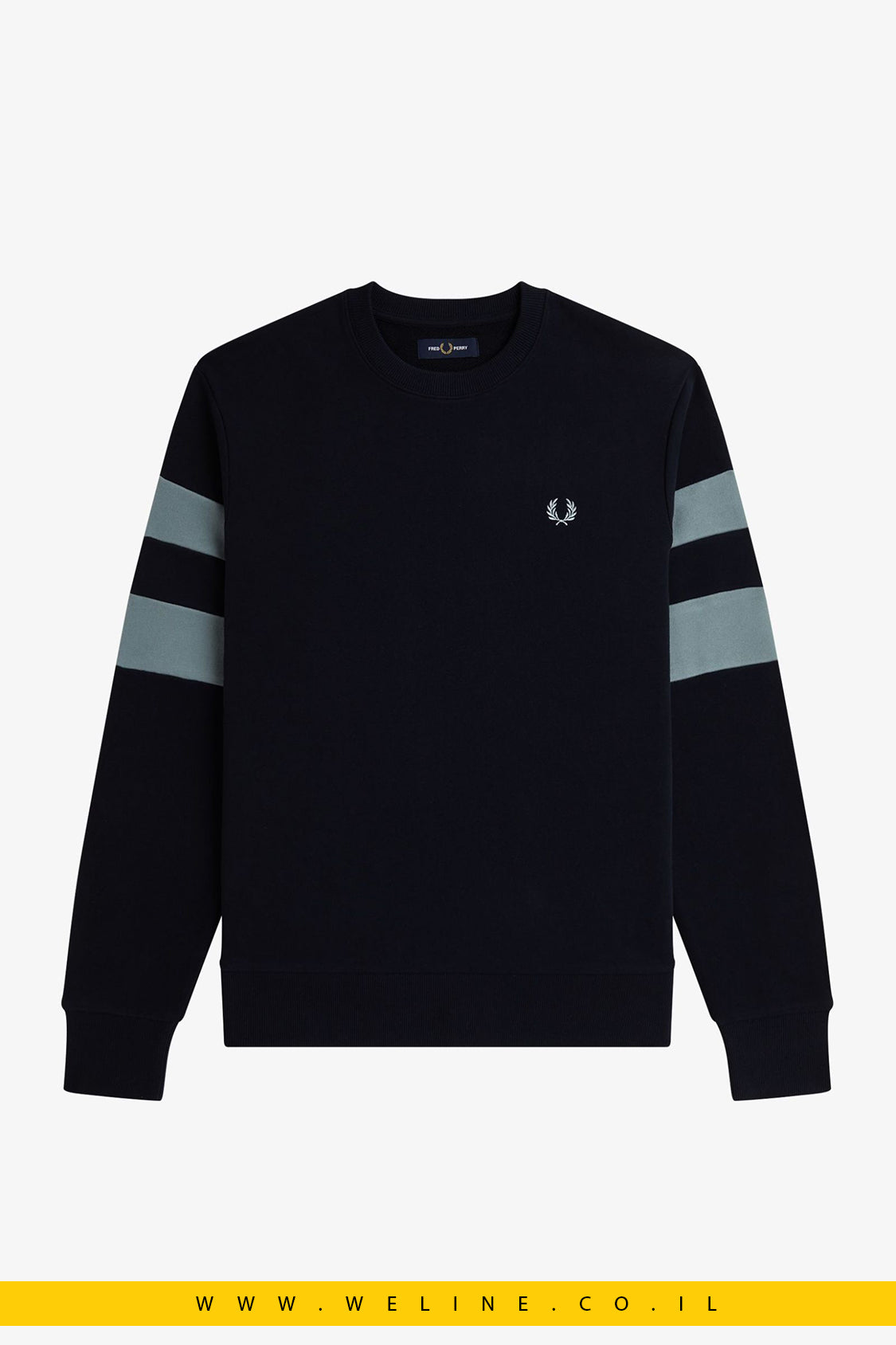 סווטשירט לגברים Peached Tipped Sleeve – כחול