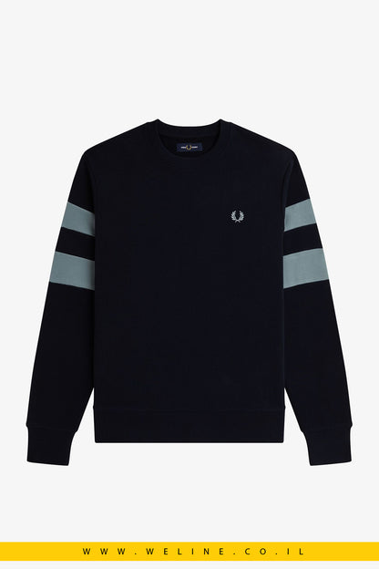 סווטשירט לגברים Peached Tipped Sleeve – כחול