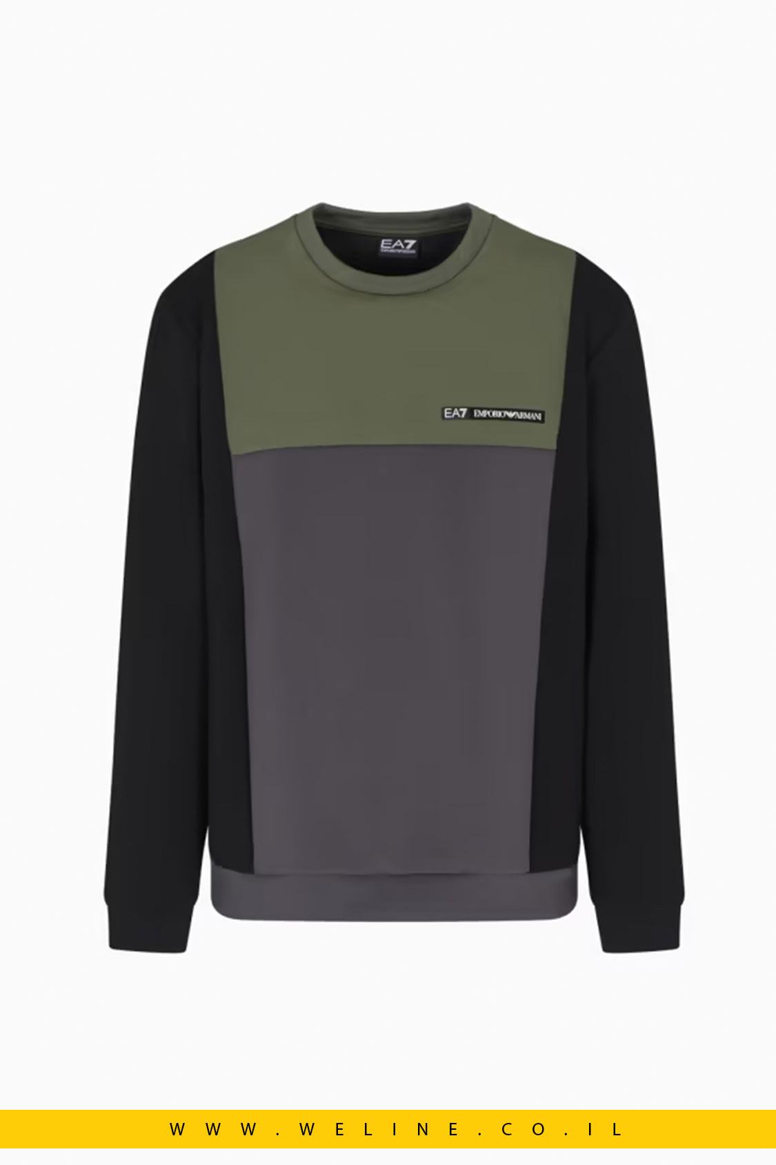 סווטשירט  Athletic Colour Block  – EA7 Emporio Armani