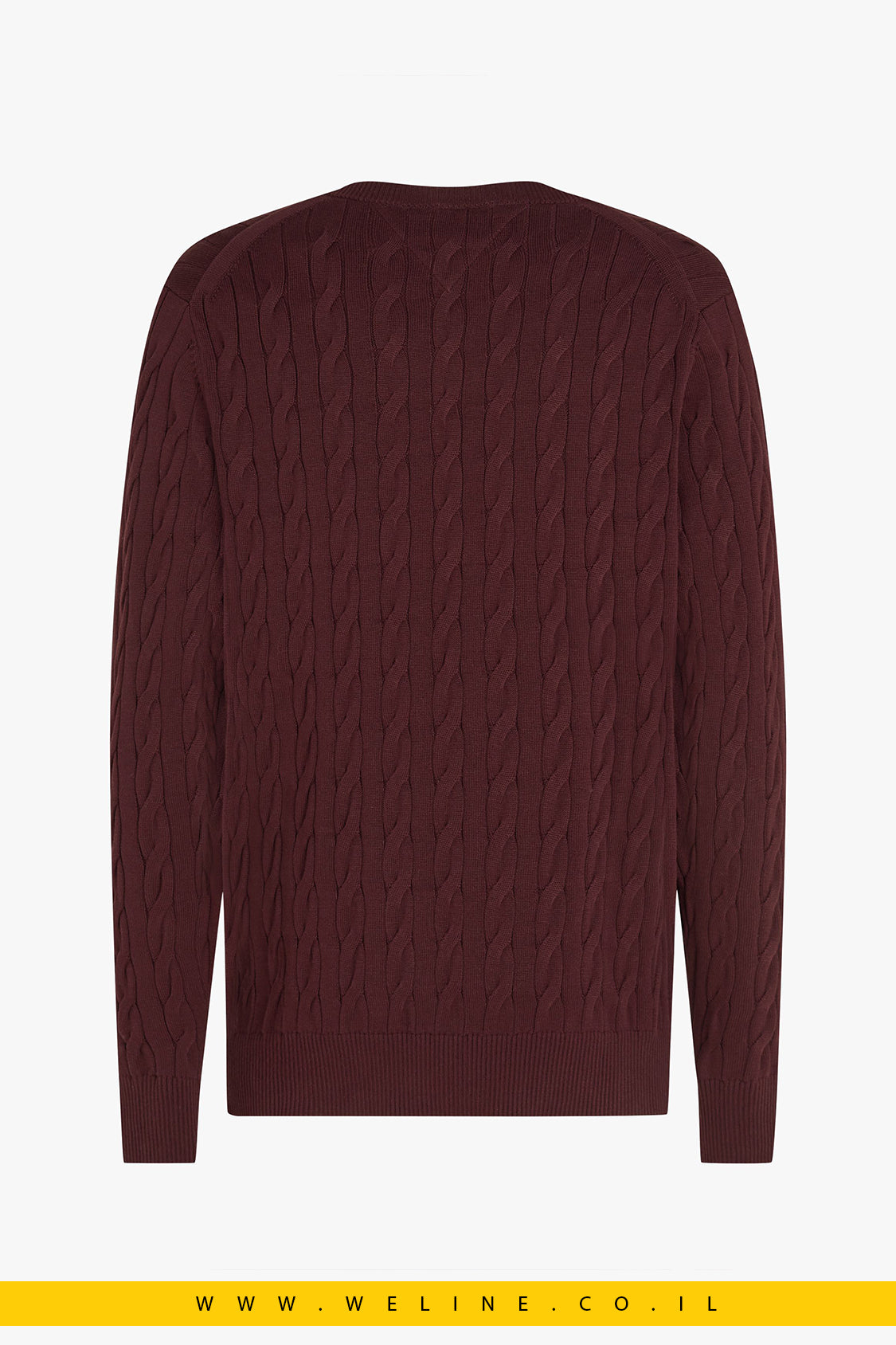 סוודר גברים Tommy Hilfiger – Cable Knit Crew Neck