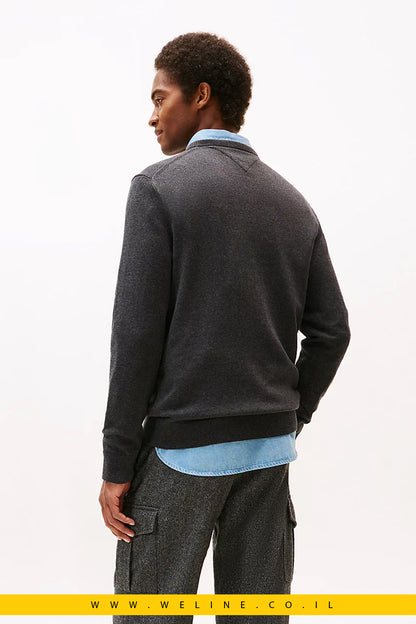 סוודר גברים Tommy Hilfiger – Flag Embroidery Crew Neck