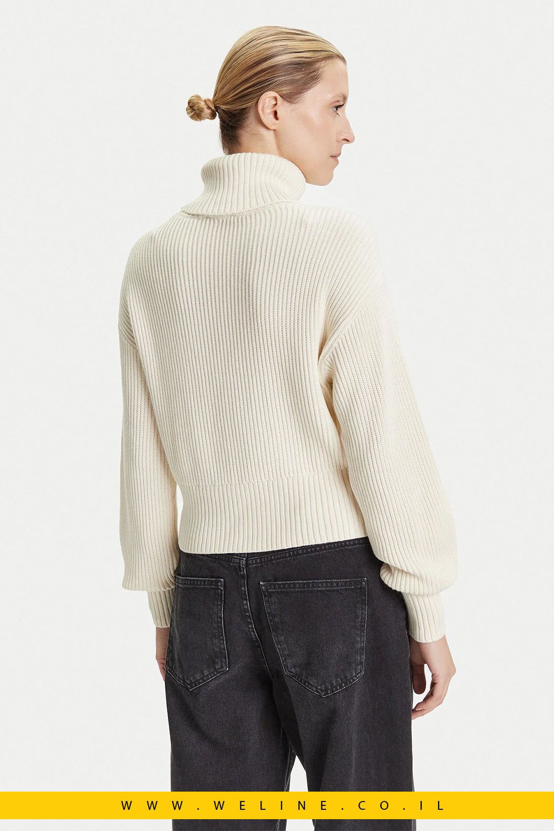 דולצ'ביטה נשים Calvin Klein Jeans – Écru בגזרת Relaxed