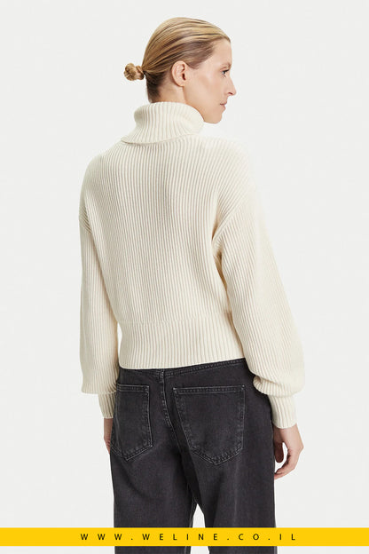 דולצ'ביטה נשים Calvin Klein Jeans – Écru בגזרת Relaxed