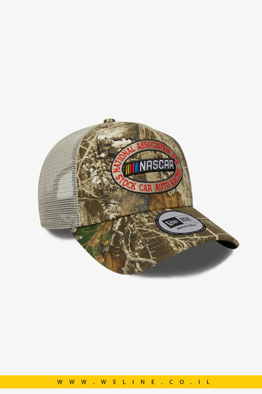 כובע New Era NASCAR Classics Camo E-Frame Trucker 9FORTY – עיצוב קמופלאז’ ספורטיבי
