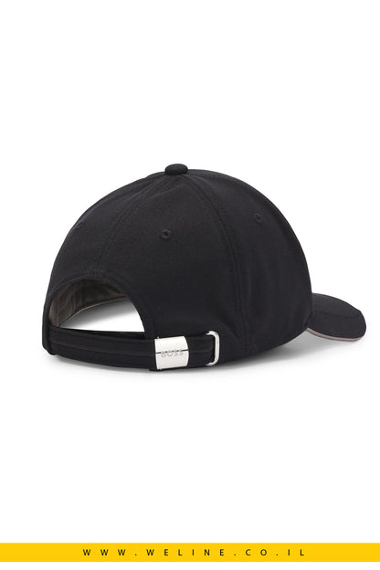 BOSS כובע Cap-US – כובע פרימיום שחור עם לוגו רקום