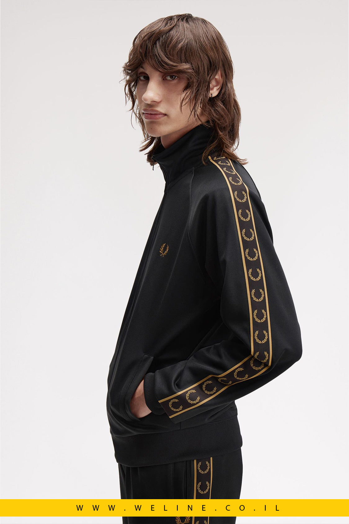 ג׳קט טרנינג עם פסי קונטרסט – Fred Perry