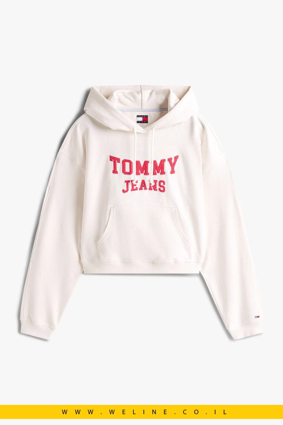 קפוצ׳ון נשים Tommy Jeans עם לוגו אפליקציה – VARSITY APPLIQUÉ LOGO BOXY HOODY