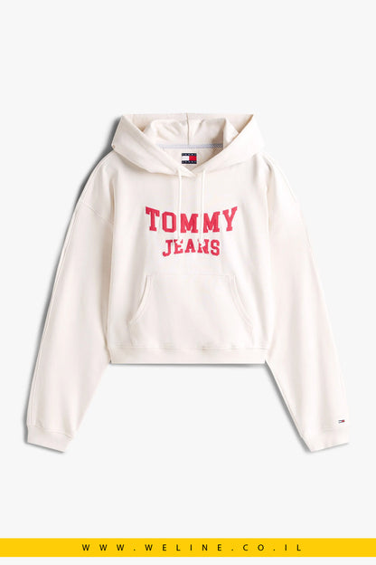 קפוצ׳ון נשים Tommy Jeans עם לוגו אפליקציה – VARSITY APPLIQUÉ LOGO BOXY HOODY