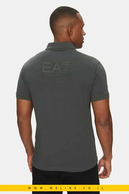 חולצת גברים אפור חלק – EA7 Emporio Armani
