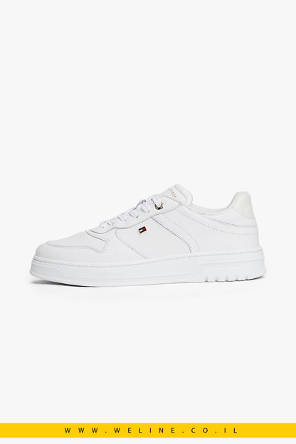 נעלי סניקרס עור לנשים Tommy Hilfiger – Leather Cupsole Trainers