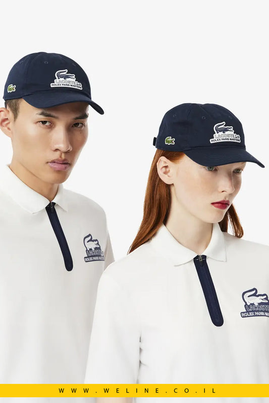 Lacoste כובע Lifestyle Rolex Paris Masters – כחול Marine, מהדורה רשמית