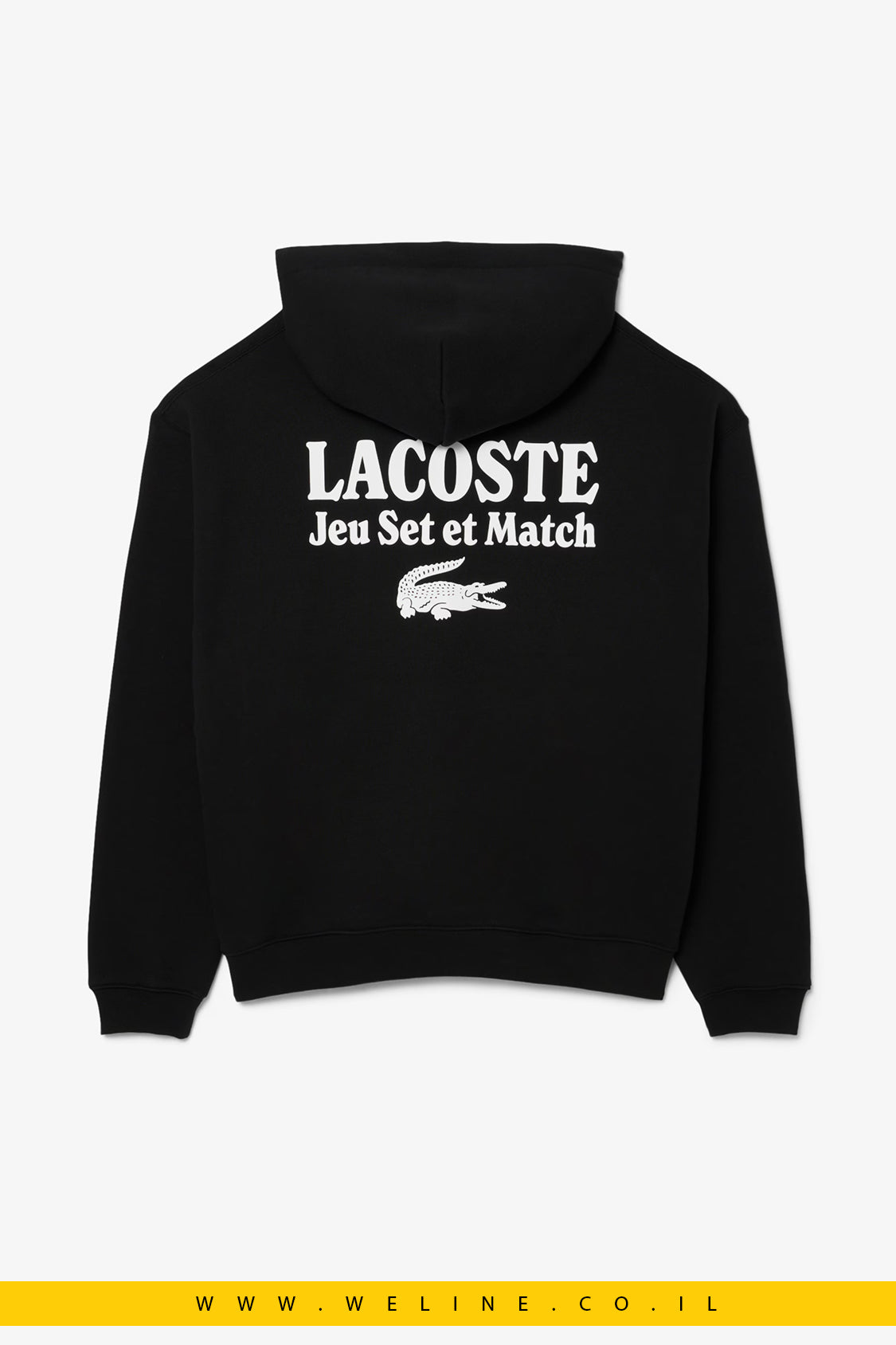 קפוצ'ון פליז מודפס לגברים Lacoste