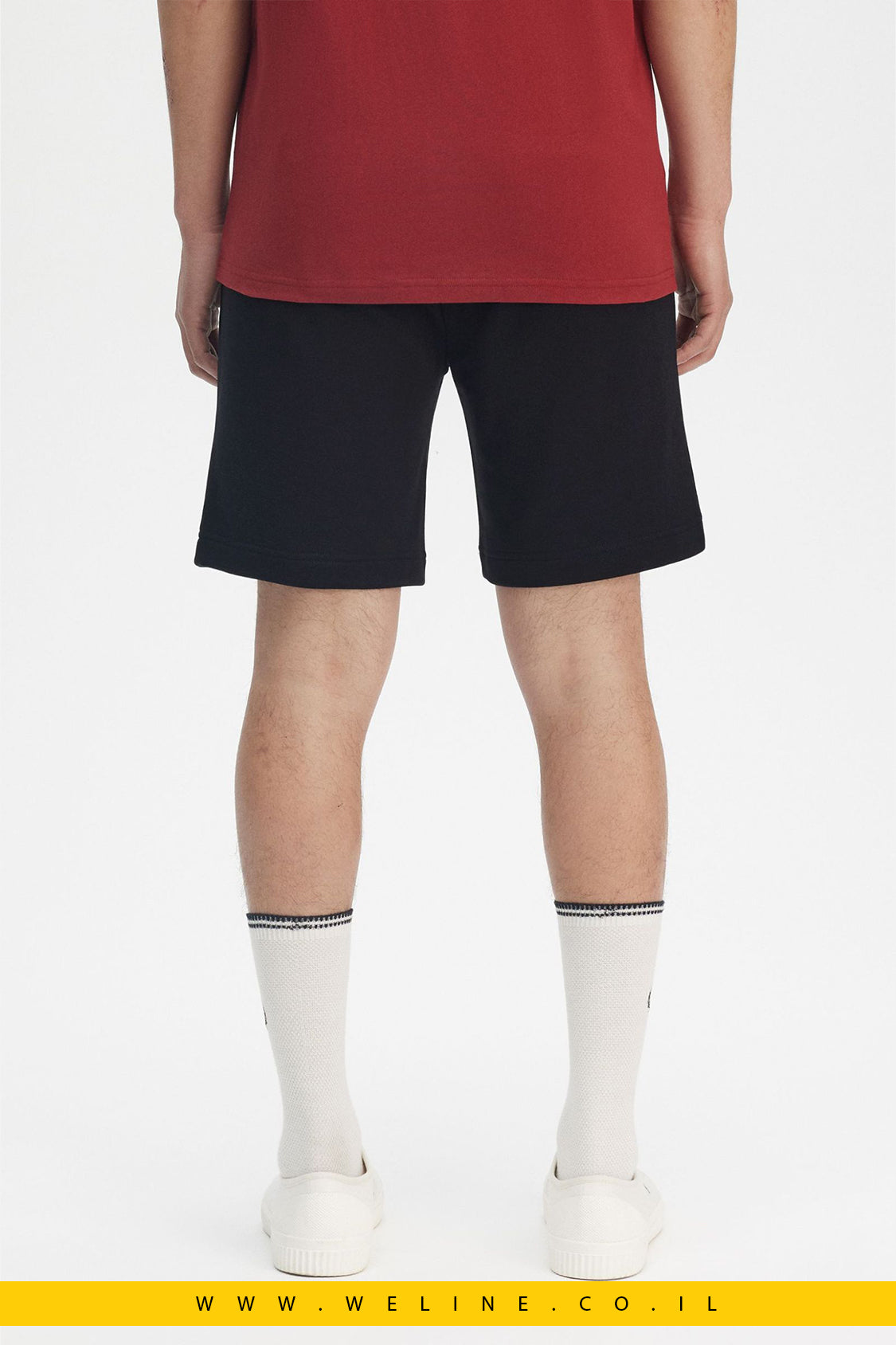 מכנסי ברמודה לגברים Fred Perry Classic Sweat Short – שחור