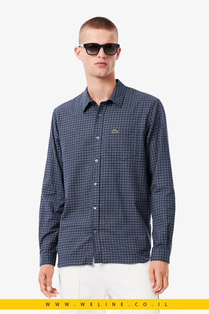 חולצת פלאנל משובצת לגברים Lacoste  – Regular Fit