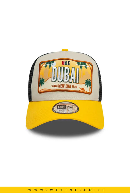 כובע ניו ארה לוחית רישוי – NEW ERA License Plate Cream 9FORTY A-Frame Trucker