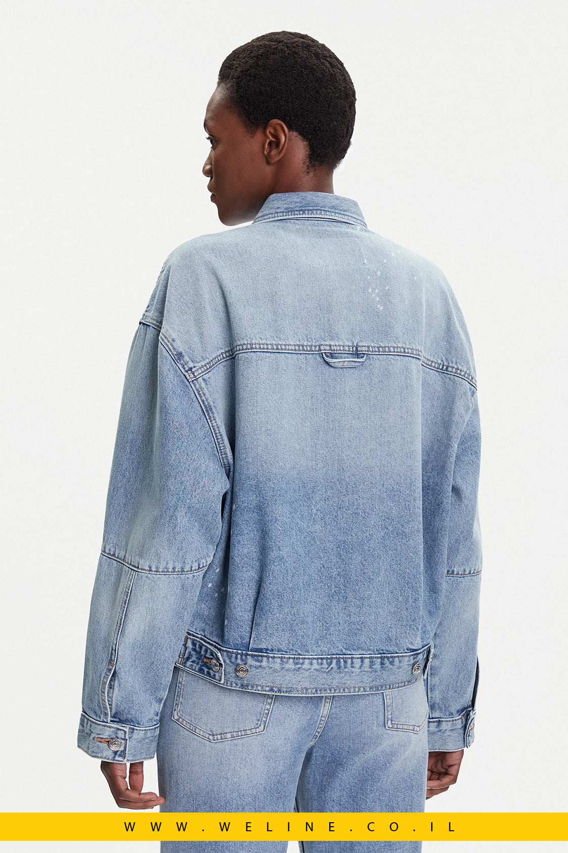 ג'קט ג'ינס נשים Calvin Klein Jeans – Regular Fit, צבע Rainy Blue