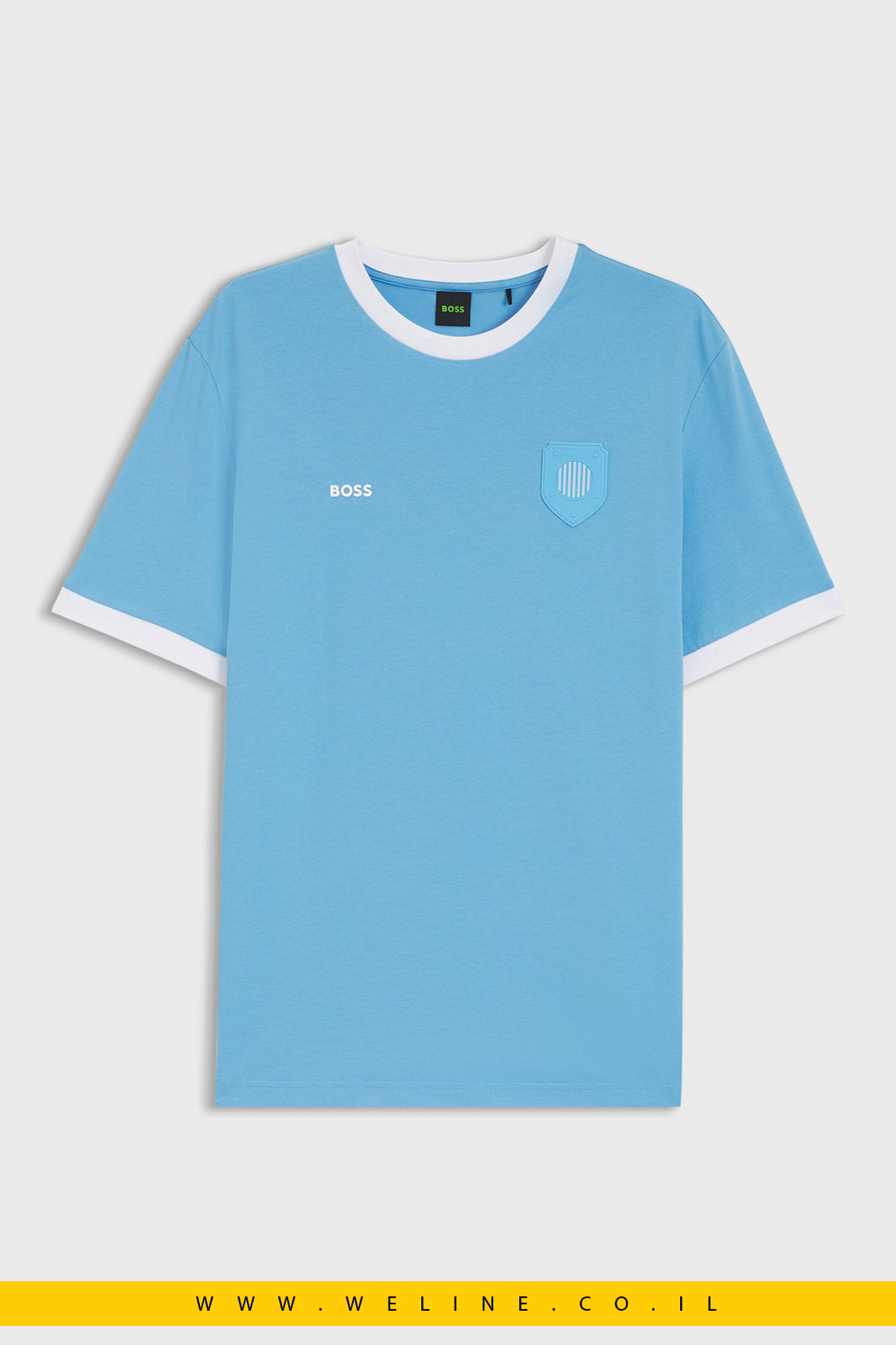 חולצת טי גברים BOSS Stretch-Cotton T-Shirt  Argentina – Regular Fit