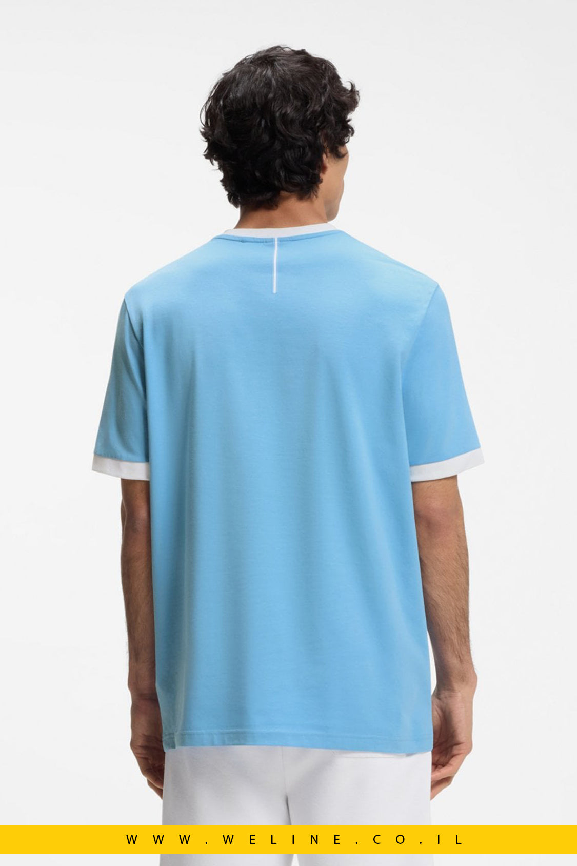 חולצת טי גברים BOSS Stretch-Cotton T-Shirt  Argentina – Regular Fit