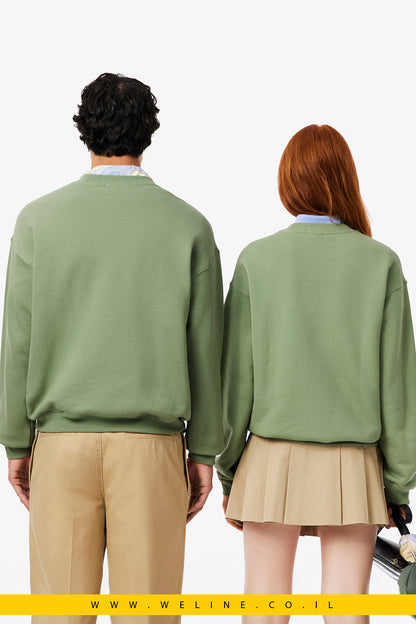 סווטשירט פליס עבה בגזרה רפויה – Lacoste