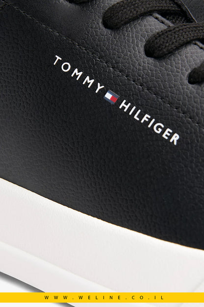 סניקרס עור לגברים עם פאנל קונטרסטי – Tommy Hilfiger