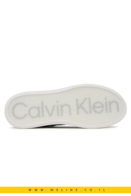 סניקרס עור Calvin Klein לנשים – שחור