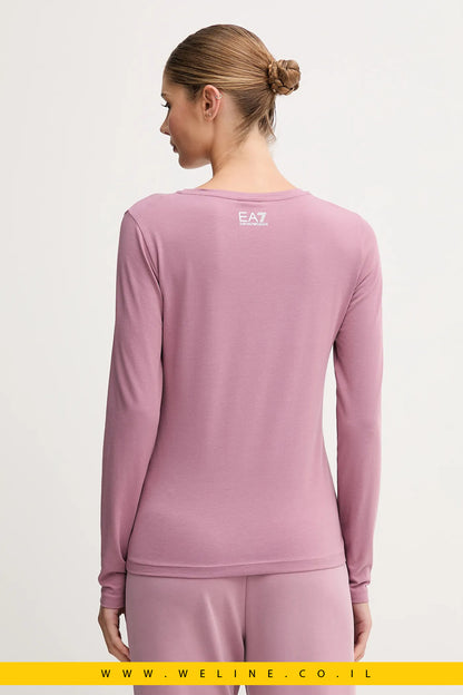 חולצת לונגסליב EA7 Emporio Armani – ורוד